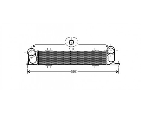 Intercooler, charger 06004378 International Radiators, Image 2