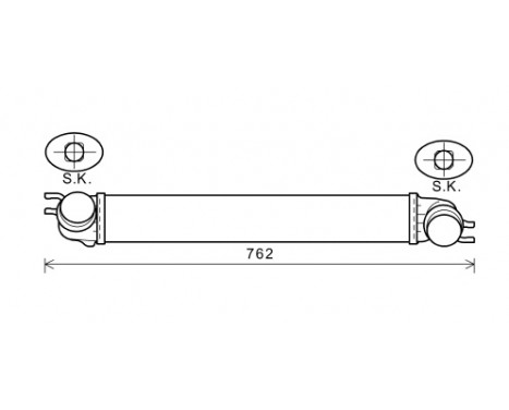 Intercooler, charger 06004425 International Radiators, Image 2