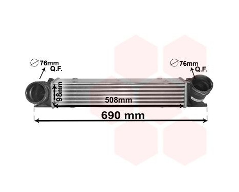 Intercooler, charger 06004482 International Radiators