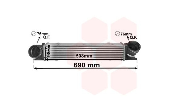 Intercooler, charger 06004482 International Radiators