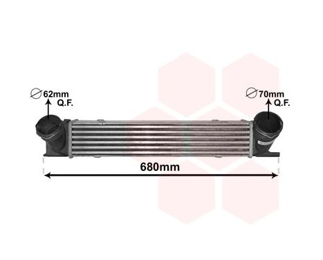 Intercooler, charger 06004538 International Radiators
