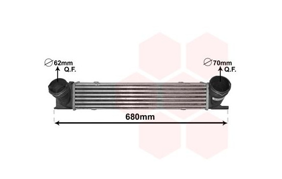 Intercooler, charger 06004538 International Radiators