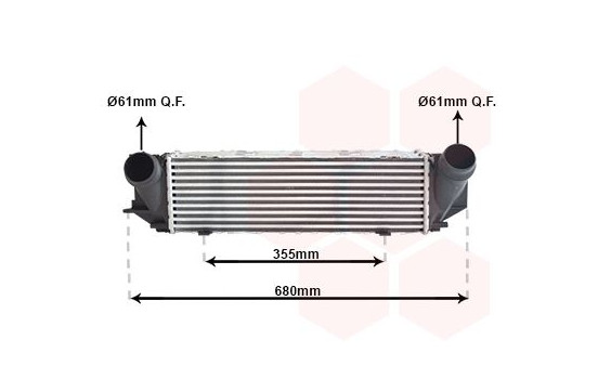 Intercooler, charger 06014705 International Radiators