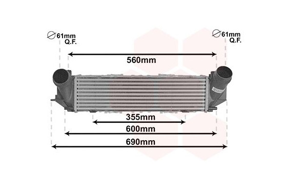Intercooler, charger 06014711 International Radiators
