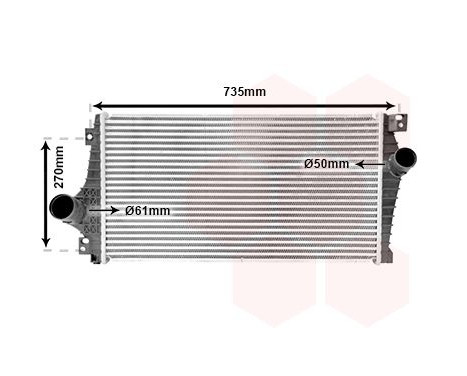 Intercooler, charger 08004069 International Radiators