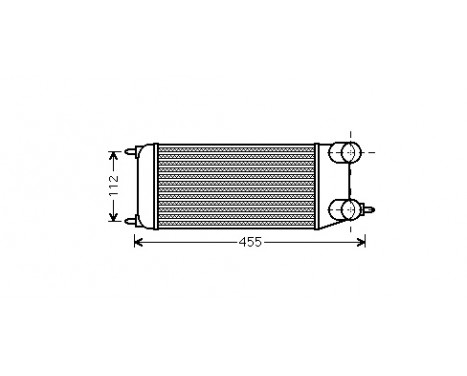 Intercooler, charger 09004264 International Radiators