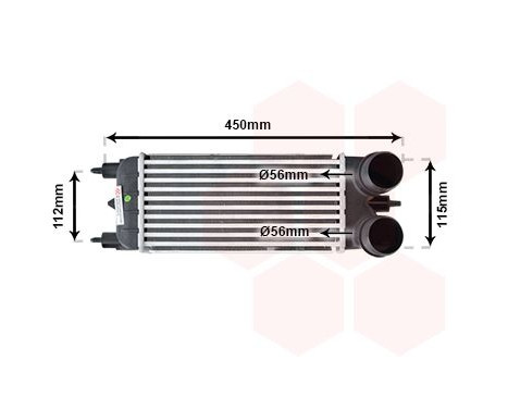 Intercooler, charger 09004267 International Radiators