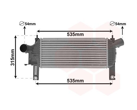 Intercooler, charger 13004339 International Radiators, Image 2