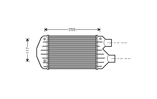 Intercooler, charger 17004267 International Radiators, Image 2