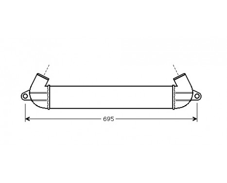 Intercooler, charger 17004271 International Radiators, Image 2