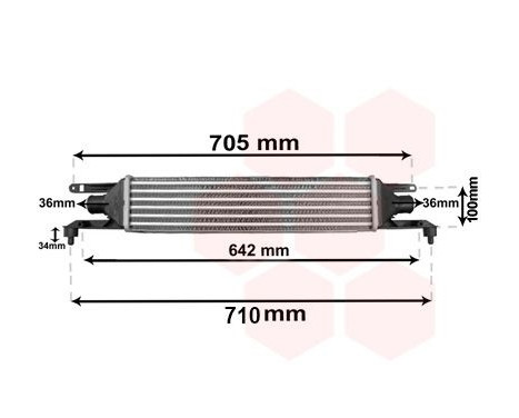 Intercooler, charger 17004320 International Radiators, Image 2