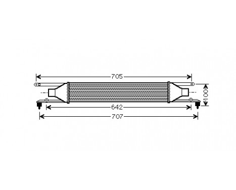 Intercooler, charger 17004320 International Radiators