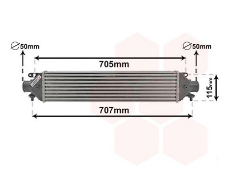 Intercooler, charger 17004321 International Radiators