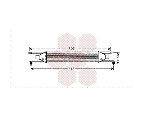 Intercooler, charger 17004354 International Radiators, Image 2