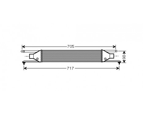 Intercooler, charger 17004354 International Radiators
