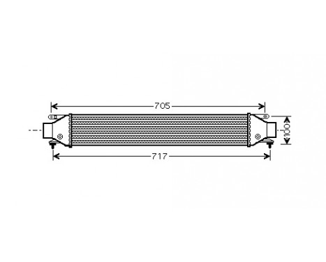 Intercooler, charger 17004355 International Radiators