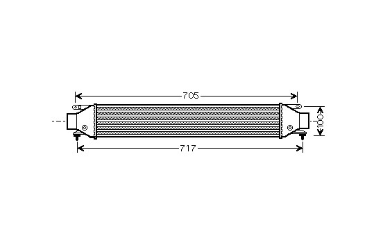 Intercooler, charger 17004355 International Radiators
