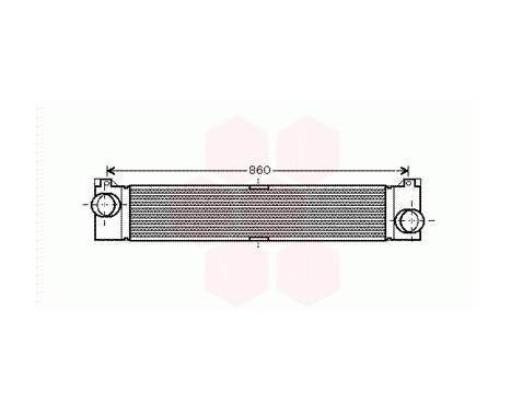 Intercooler, charger 17004360 International Radiators, Image 2