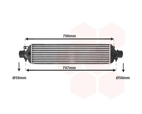 Intercooler, charger 17004364 International Radiators, Image 2
