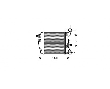Intercooler, charger 17004376 International Radiators