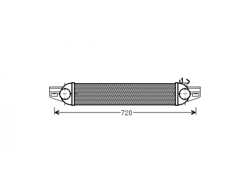 Intercooler, charger 17004388 International Radiators