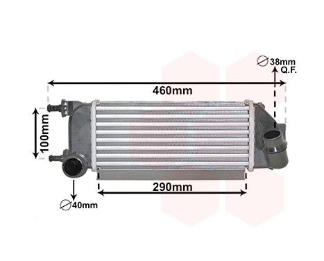 Intercooler, charger 17014710 International Radiators
