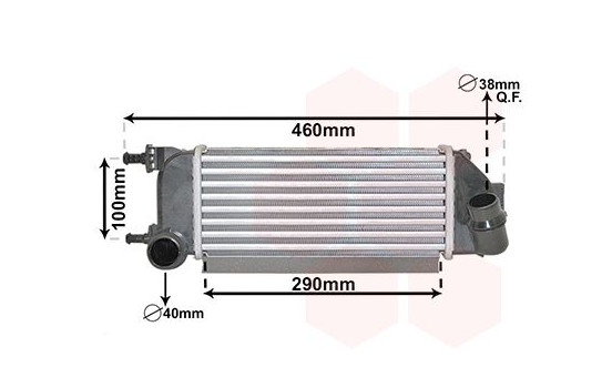 Intercooler, charger 17014710 International Radiators
