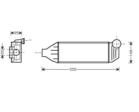 Intercooler, charger 18004309 International Radiators
