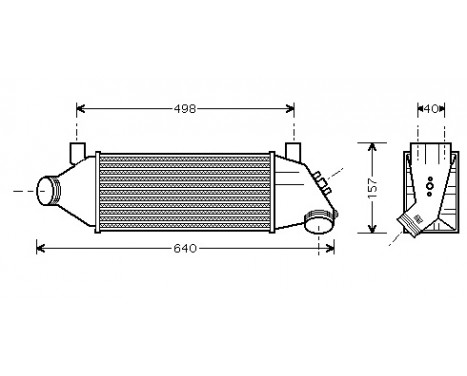 Intercooler, charger 18004315 International Radiators, Image 2