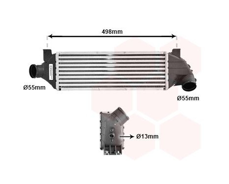 Intercooler, charger 18004315 International Radiators
