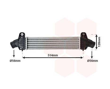 Intercooler, charger 18004341 International Radiators