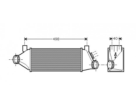 Intercooler, charger 18004385 International Radiators, Image 2