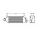 Intercooler, charger 18004385 International Radiators, Thumbnail 2