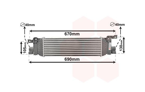 Intercooler, charger 18004401 International Radiators, Image 2