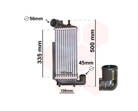 Intercooler, charger 18004471 International Radiators