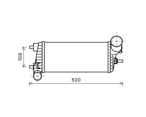Intercooler, charger 18004471 International Radiators, Image 2