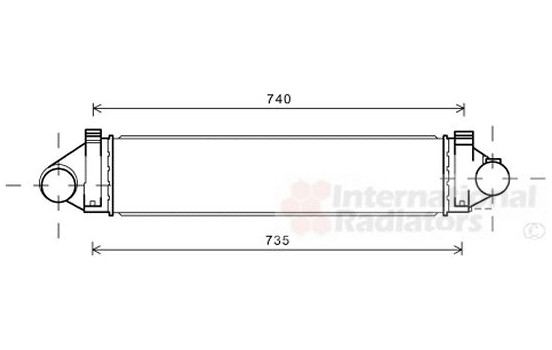 Intercooler, charger 18004494 International Radiators