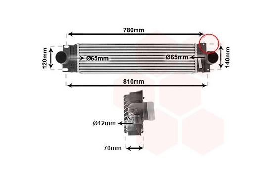 Intercooler, charger 18014714 International Radiators