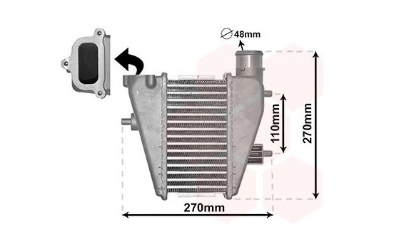 Intercooler, charger 25014700 International Radiators