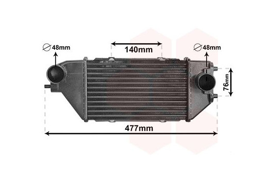 Intercooler, charger 25014701 International Radiators
