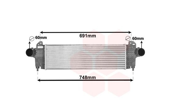 Intercooler, charger 28004129 International Radiators