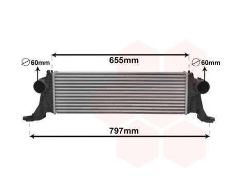 Intercooler, charger 28004132 International Radiators, Image 2