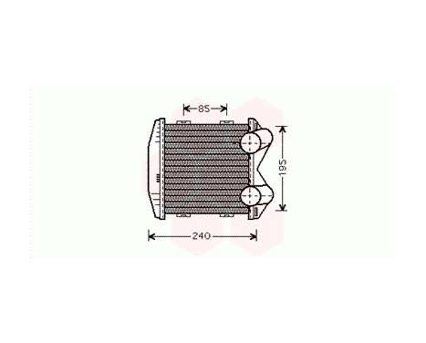 Intercooler, charger 29004003 International Radiators, Image 2