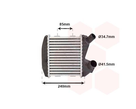 Intercooler, charger 29004004 International Radiators