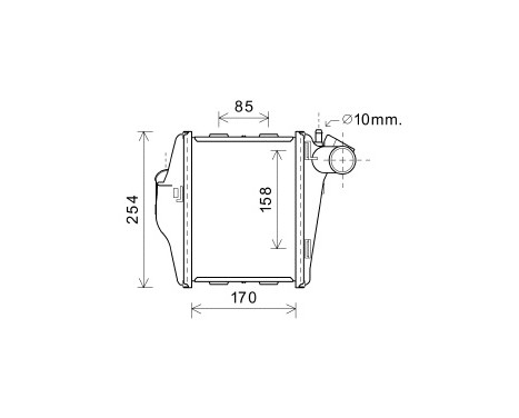 Intercooler, charger 29004015 International Radiators