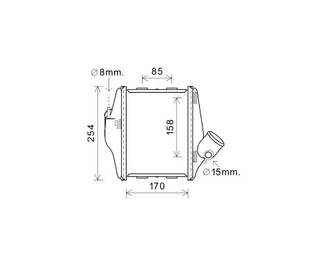 Intercooler, charger 29004016 International Radiators, Image 2