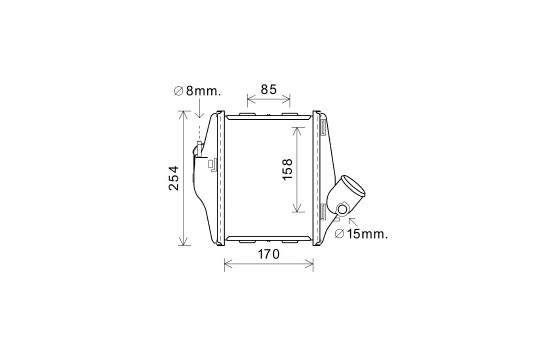 Intercooler, charger 29004016 International Radiators, Image 2