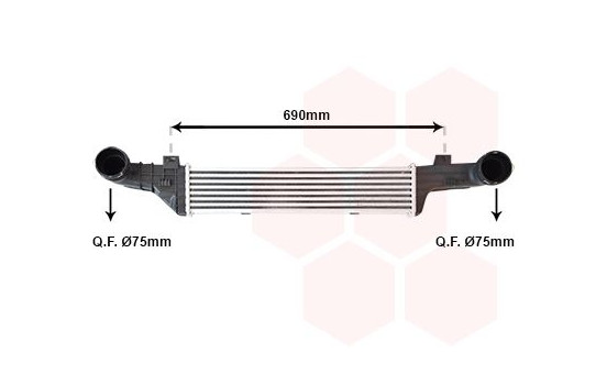 Intercooler, charger 30004296 International Radiators