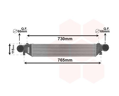 Intercooler, charger 30004297 International Radiators