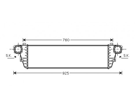 Intercooler, charger 30004297 International Radiators, Image 2